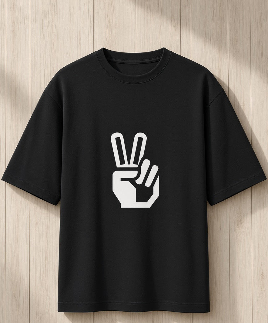 Peace Hand Oversized Tee