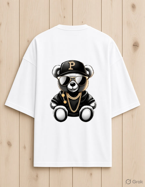 Cool Panda & Street Bear Oversized Tee